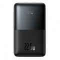 Nešiojamas įkroviklis - akumuliatorius 20000mAh 2xUSB + USB C 22.5W (PD3.0, QC3.0) su USB C laidu 1m juodas (black) Baseus